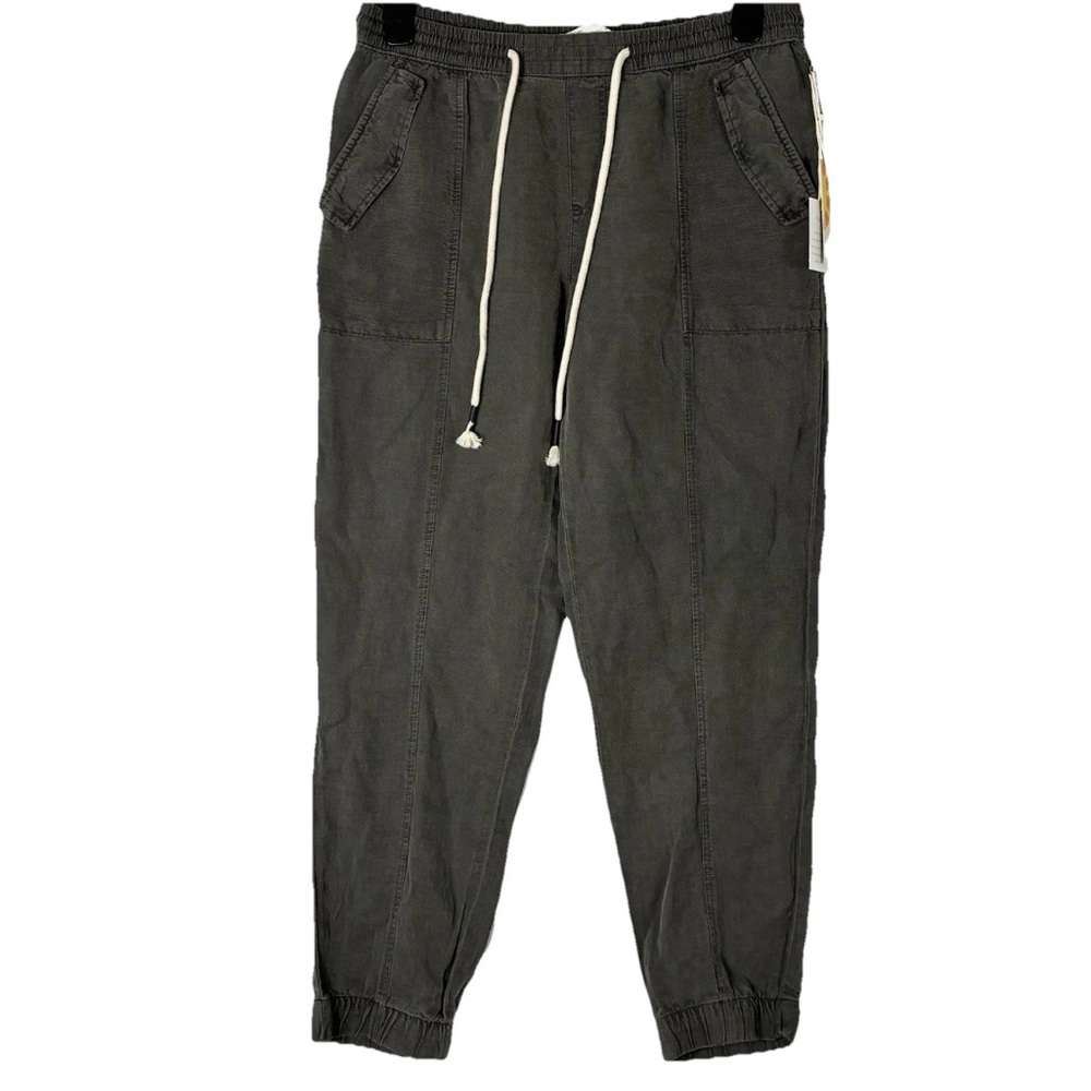 New C&C California Linen Pants L Vintage Look Jogger Style Utility